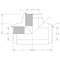 World Wide Fittings Female Pipe to Female Pipe to Female Pipe Tee F3709X08X08X08 - alternate 2